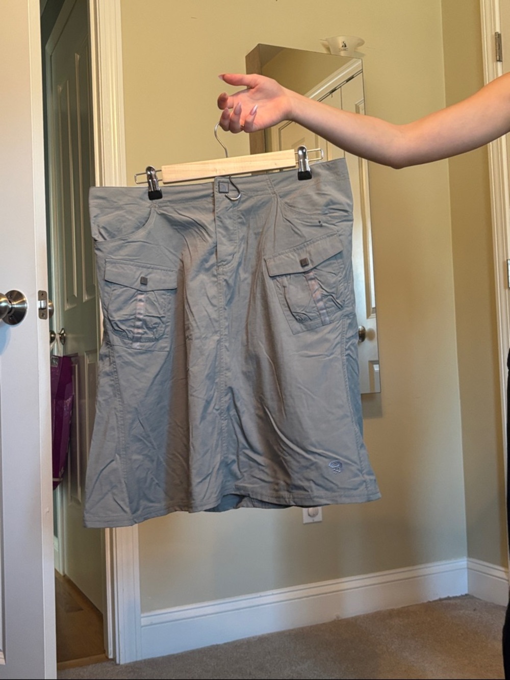 Mountain Hardwear A-Line Cargo Skirt — Light Gray